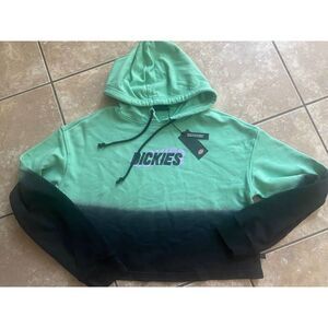 NWT Dickie’s M Ombre Hooded Pullover Sweater Cropped